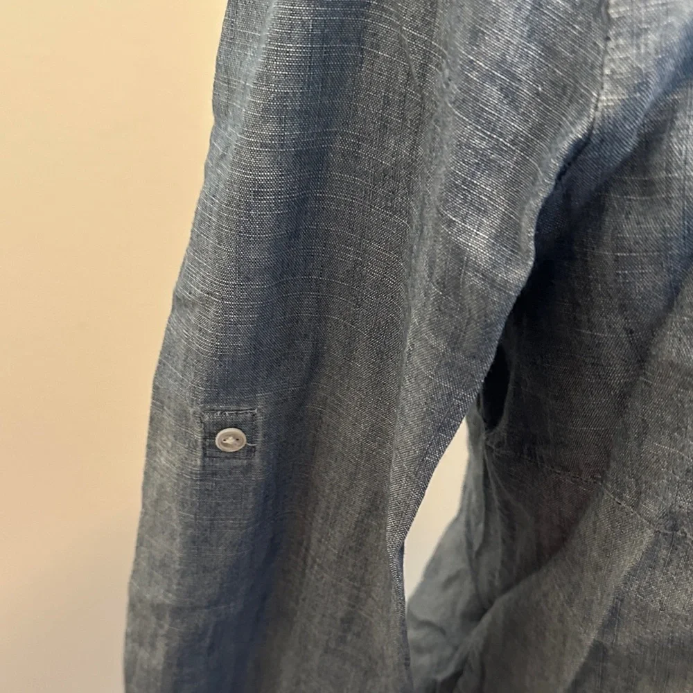 J. Crew Casual Blue Button Down Shirt - Picture 4 of 12